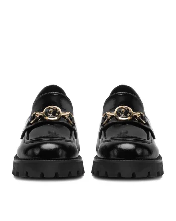 Mocasini dama,  piele naturala, Negru