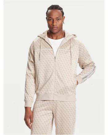 Hanorac barbati  bej, cu model,