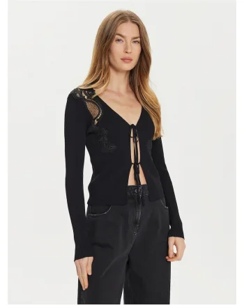 Cardigan dama  negru, pulover elegant, material de calitate