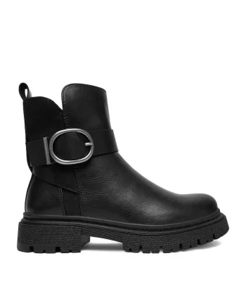 Ghete dama,  sintetic, negru, CEO-WS5899-10