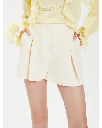 Pantaloni scurti dama  crem