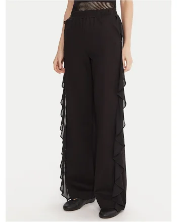 Pantaloni eleganti pentru dama  negru, stofa