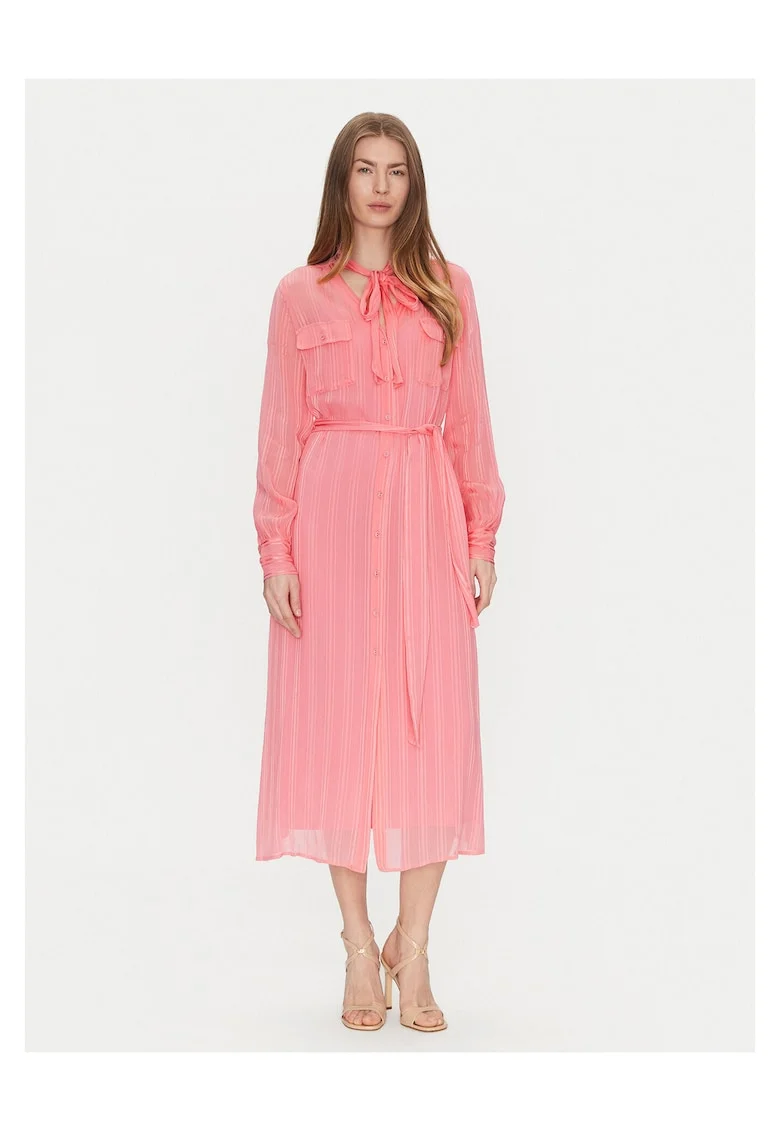 Rochie camasa  portocalie