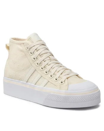 Tenisi dama,  Nizza Platform Mid W, bej, tesatura