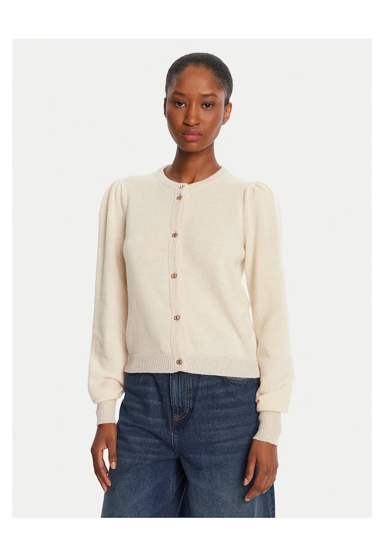 Cardigan dama  bej, pulover elegant