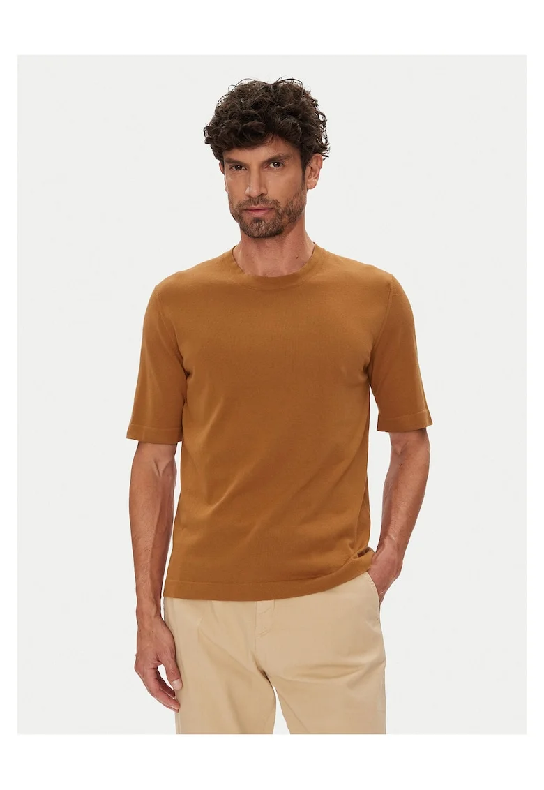 Tricou barbati  maro, bumbac