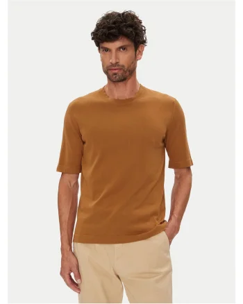 Tricou barbati  maro, bumbac