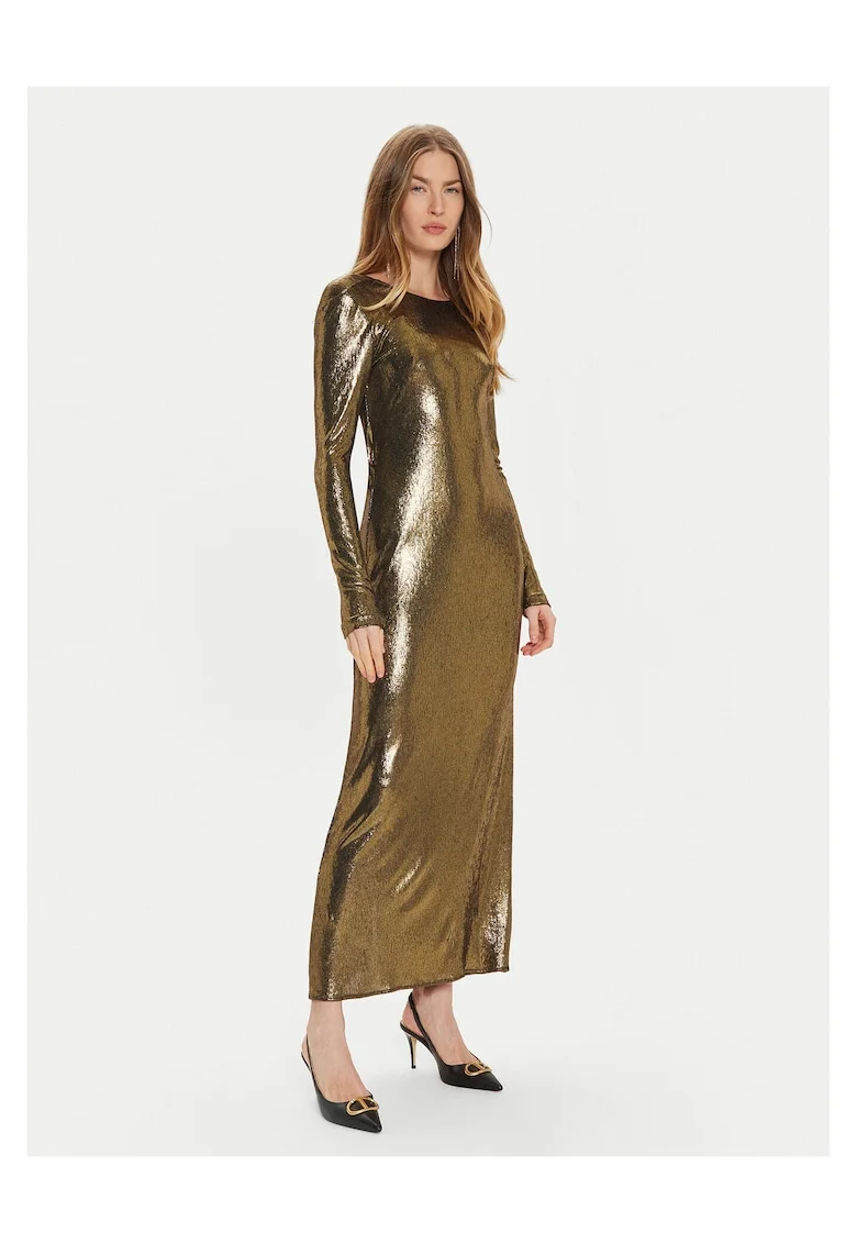 Rochie de cocktail de dama  aurie