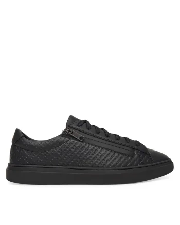 Tenisi barbati  model piele naturala, negru, Negru