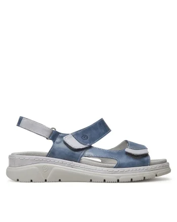 Sandale dama,  710134-05, piele naturala, albastru