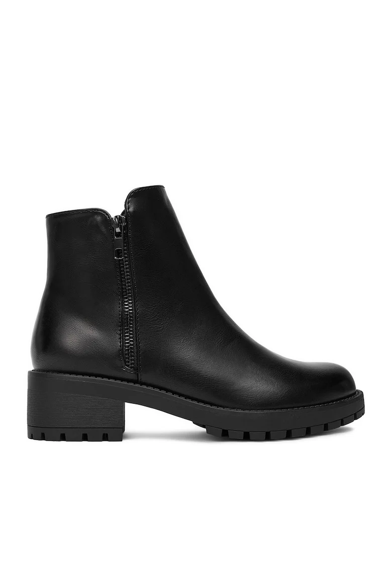 Ghete dama  sintetic, negru, CEO-JILL HY12618-3