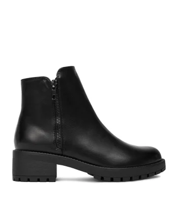 Ghete dama  sintetic, negru, CEO-JILL HY12618-3
