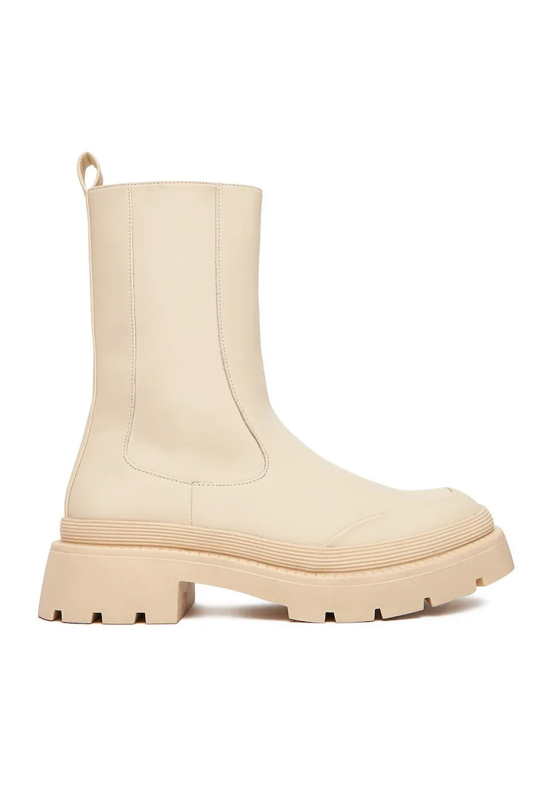 Botine dama 13096-10,  Bej, Textil