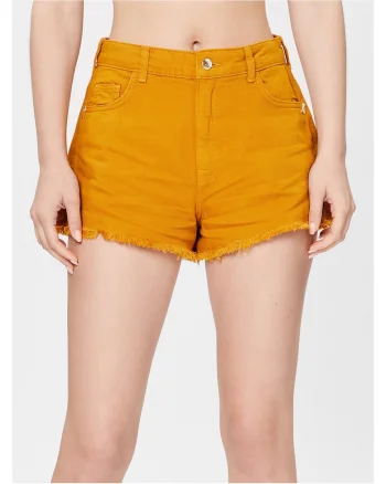 Pantaloni scurti din denim  maro