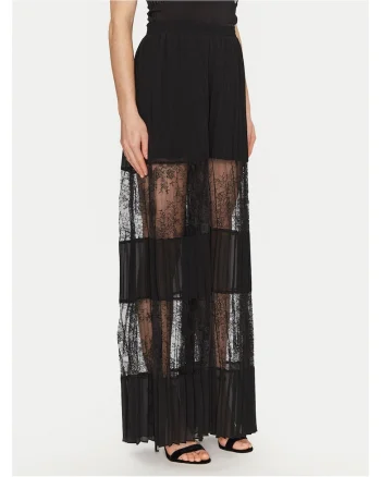 Pantaloni eleganti pentru dama  Palazzo, negru