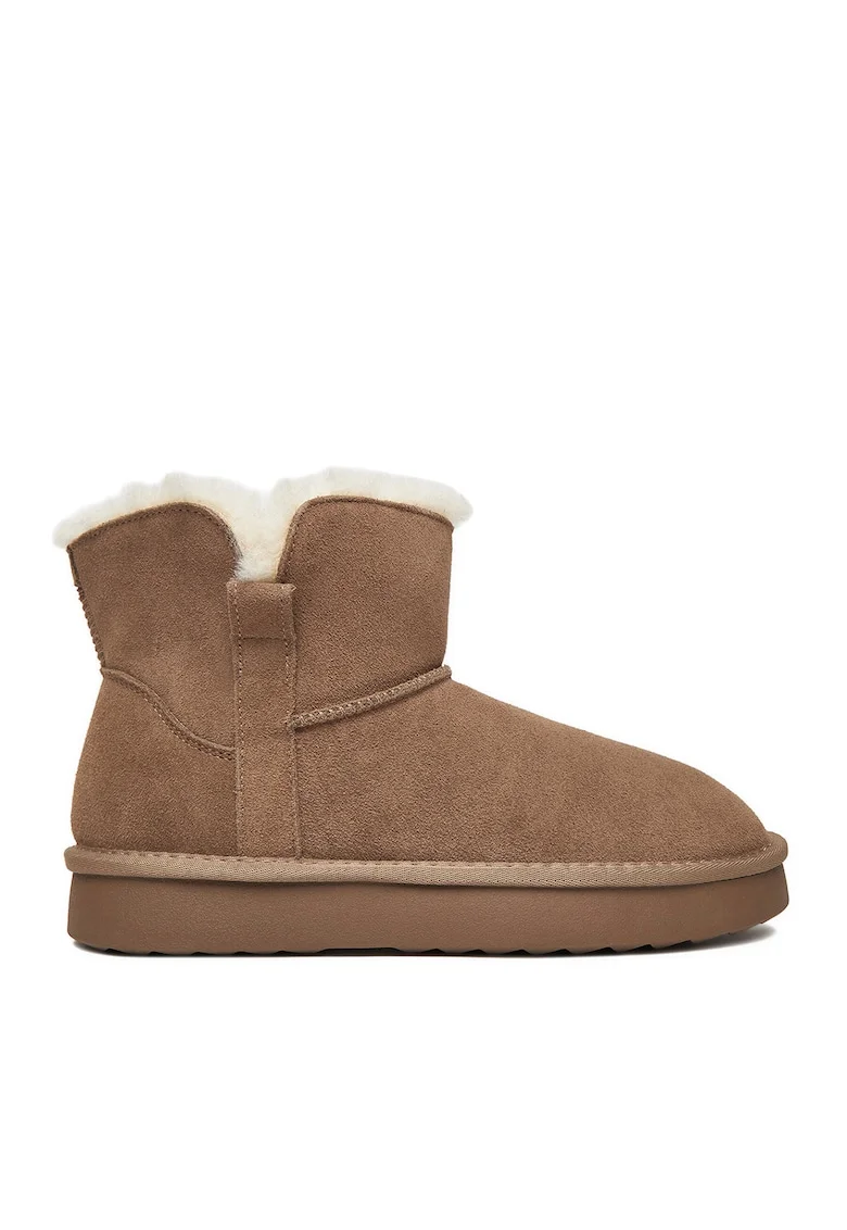 Ghete dama  CEO-HJF241211-5, piele naturala, maro