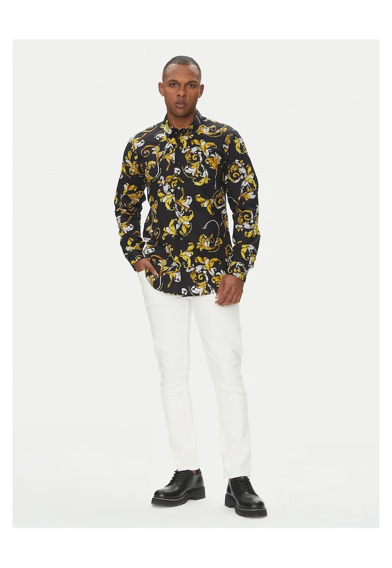 Camasa barbati  negru, cu model