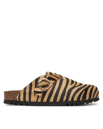 dama,  piele naturala, Negru/Bej