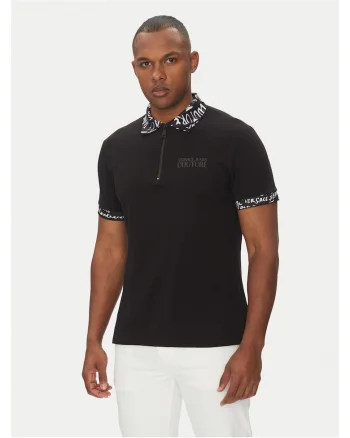 Tricou barbati  negru, polo, bumbac