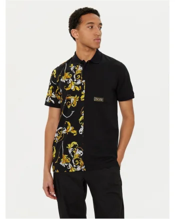 Tricou polo barbati  negru, bumbac