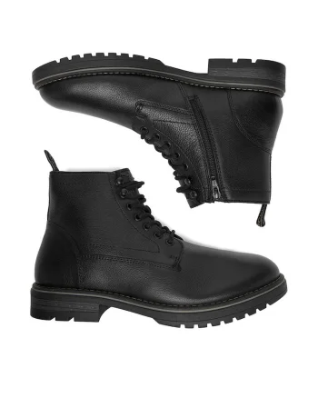 Ghete barbati  piele naturala, negru