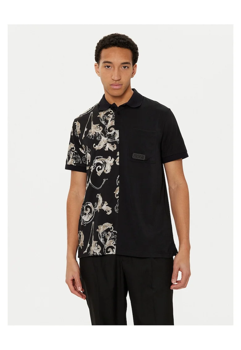 Tricou barbati  negru, bumbac, cu imprimeu