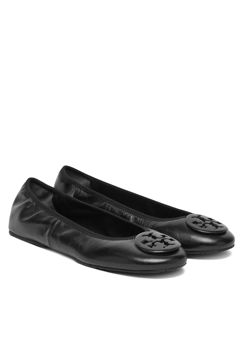 Balerini femei,  piele naturala, negru