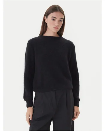 Pulover  dama, negru, fabricat din material de calitate