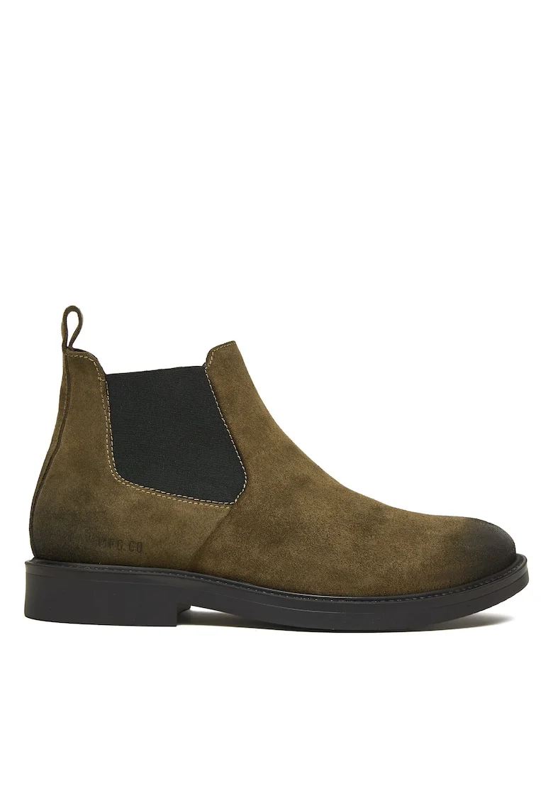 Ghete barbati  Mil Green 039, piele ecologica, verde