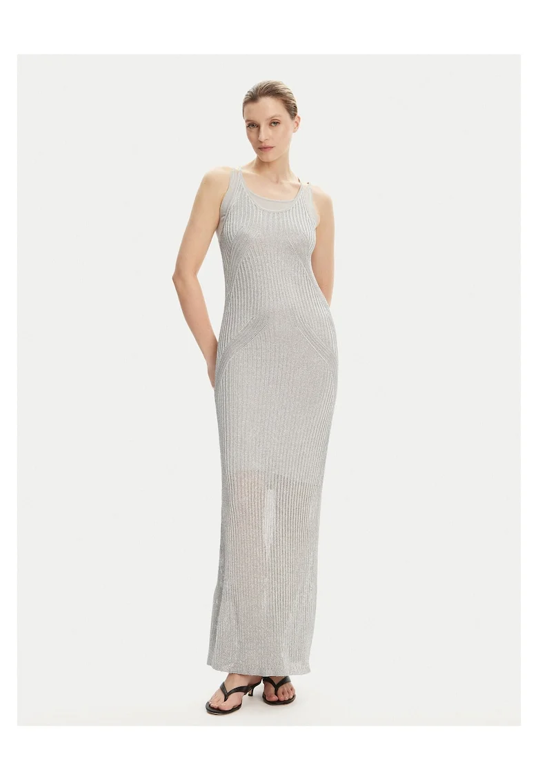 Rochie tricotata de dama  gri