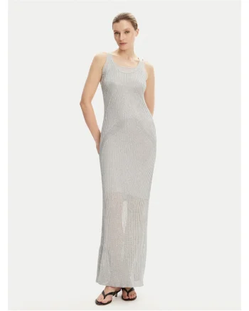 Rochie tricotata de dama  gri