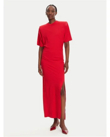 Rochie casual dama  rosu, fabricat din material de calitate