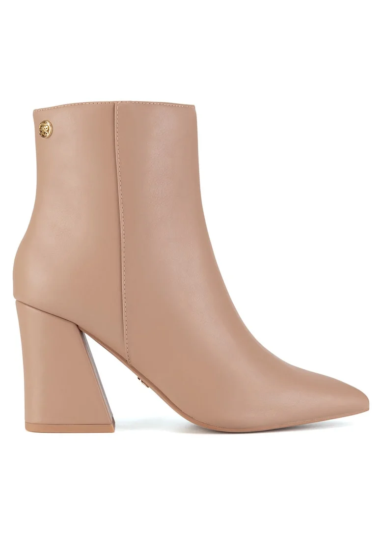 Botine dama CEO-AIDA-01, Textil, Bej, Bej