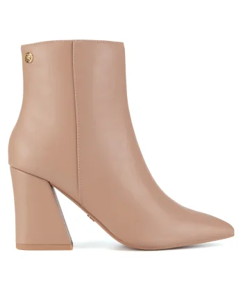 Botine dama CEO-AIDA-01, Textil, Bej, Bej