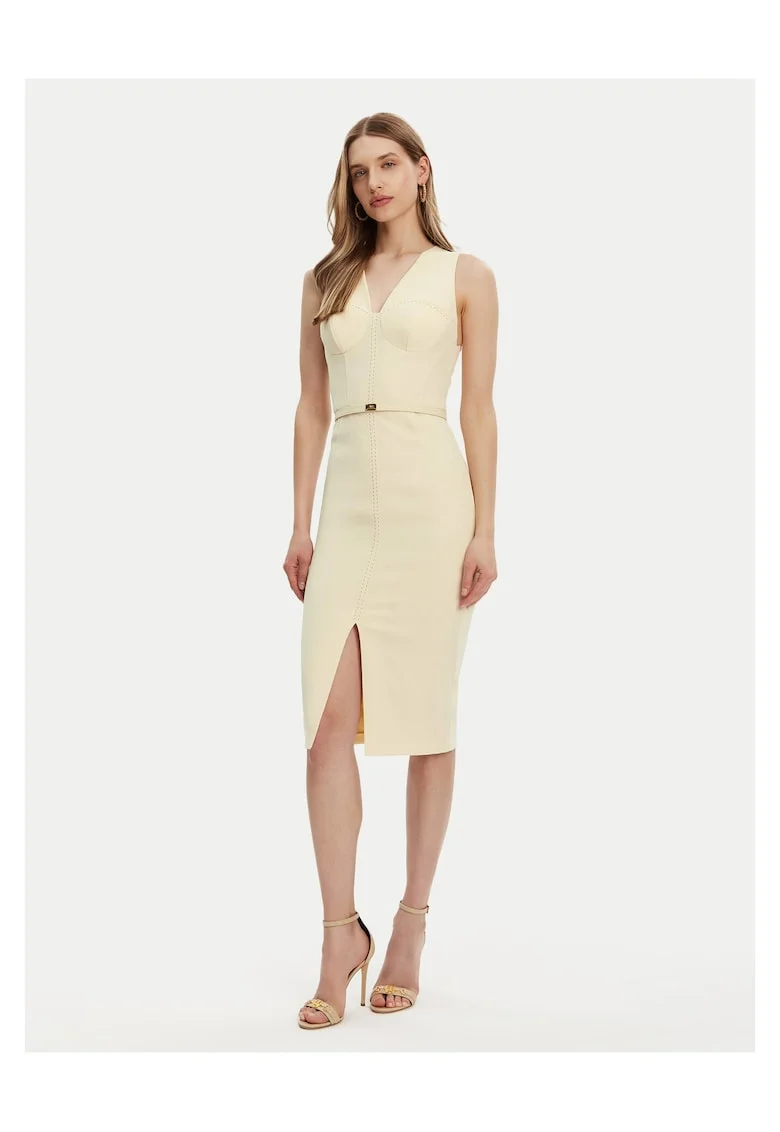 Rochie de cocktail dama,  galben