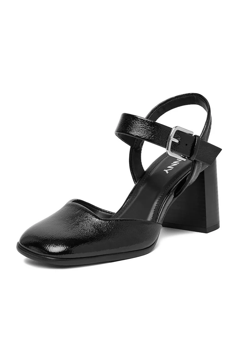 Sandale dama,  negru, piele