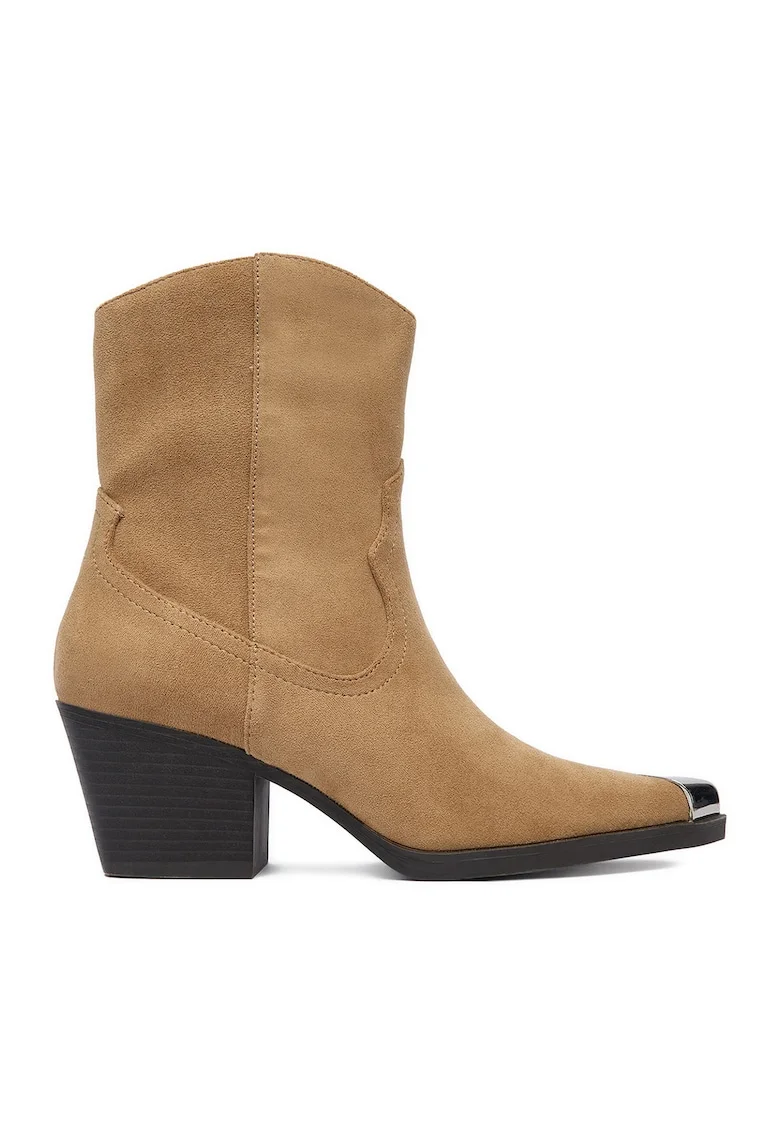 Botine BZRB0184-24,  Textil, Bej