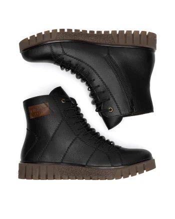 Ghete dama,  negru, piele naturala Y3421-00
