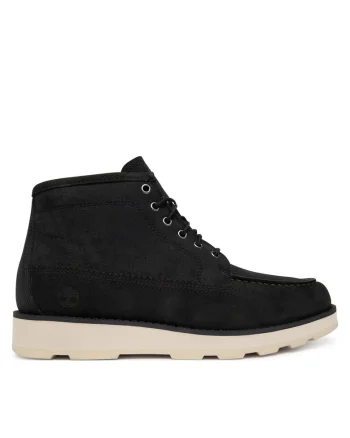 Ghete  Britton Mills Chukka, piele naturala, negru, Negru