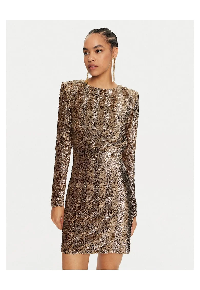 Rochie cocktail dama  auriu