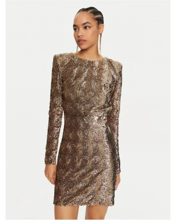 Rochie cocktail dama  auriu