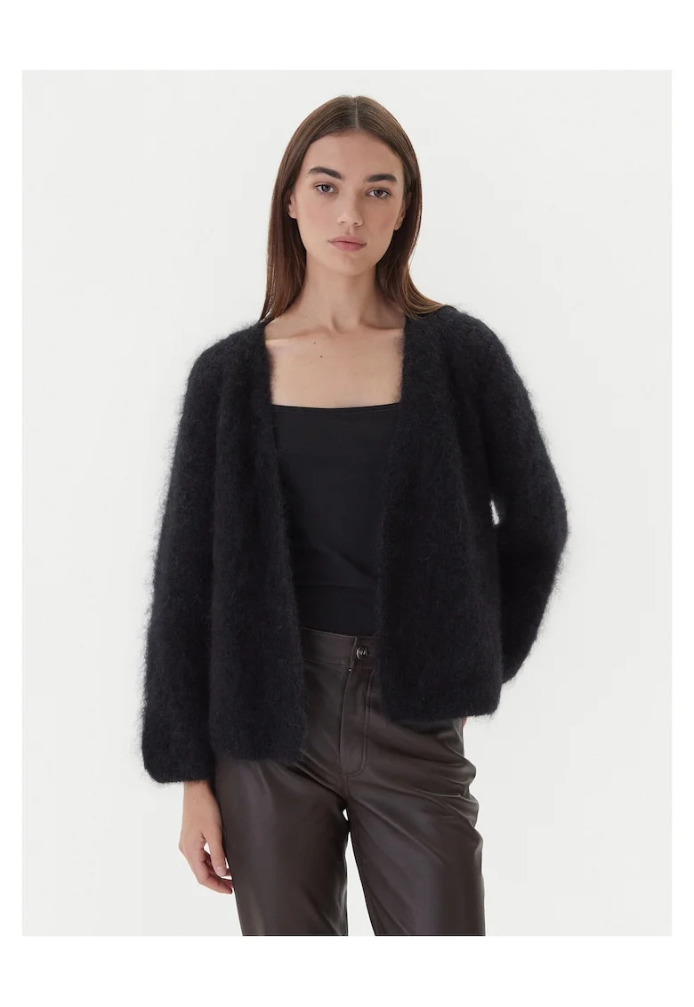 Cardigan dama  negru, pulover elegant