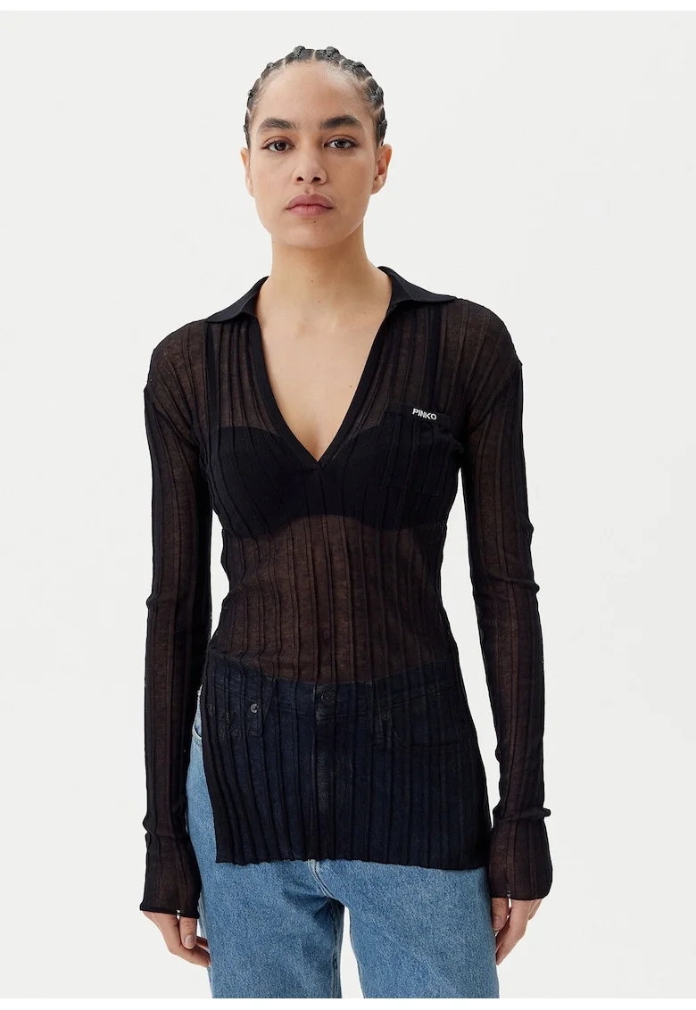 Bluza dama  Rex Ford Polo 105151 A2LS, negru