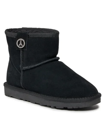 Ghete fete,  piele naturala, negru