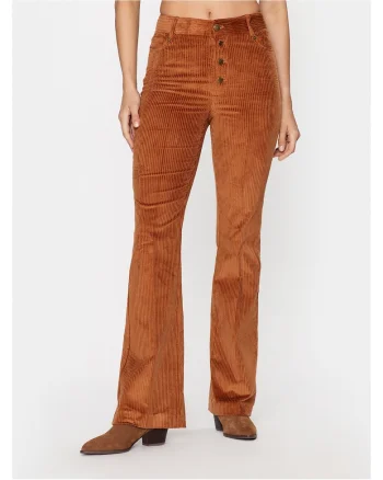 Pantaloni dama,  stofa, maro