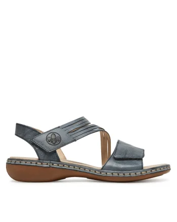 Sandale dama,  65964-12, piele naturala, albastru