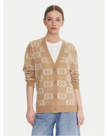 Cardigan dama  bej, tricotat