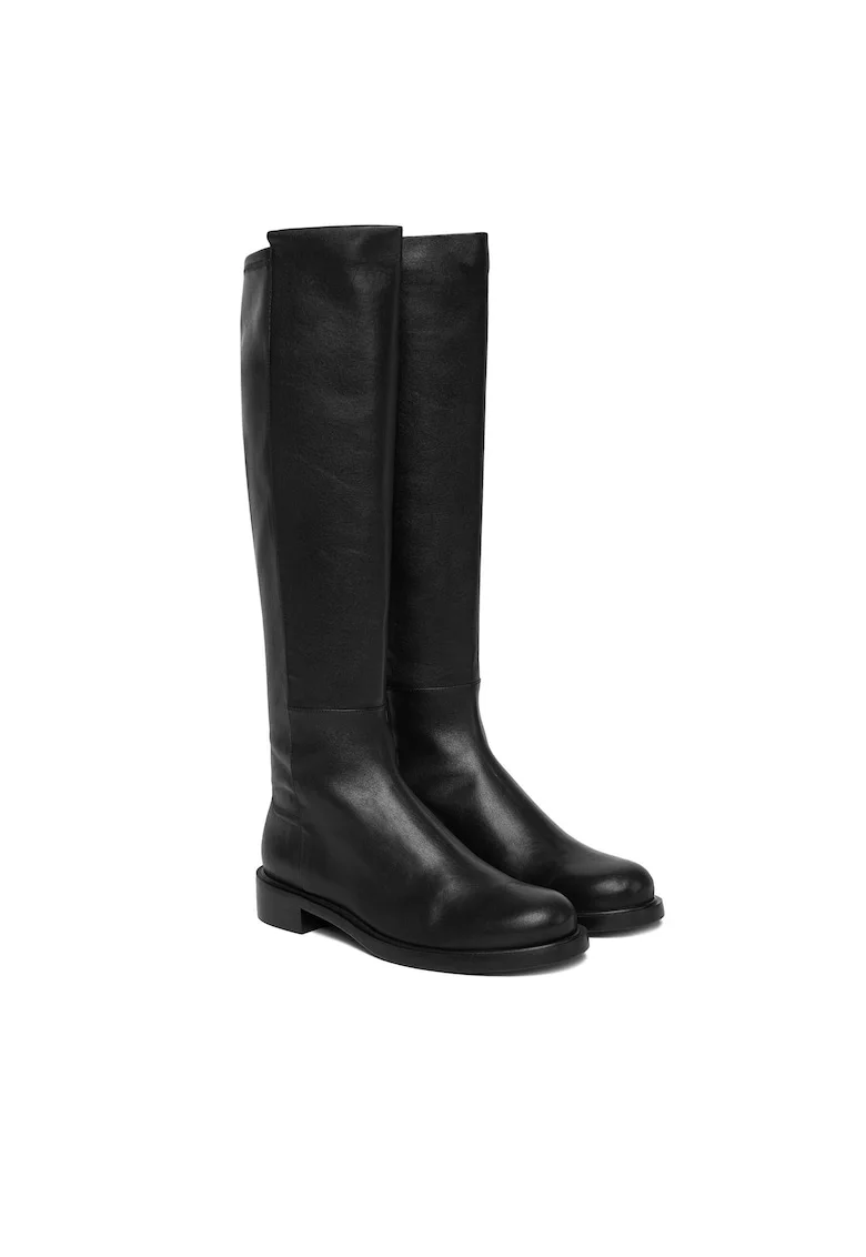 Cizme dama  Gisele, piele naturala, negru