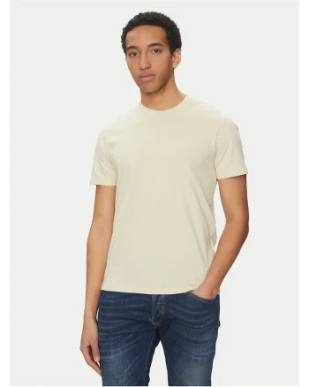 Tricou barbati  bej, bumbac