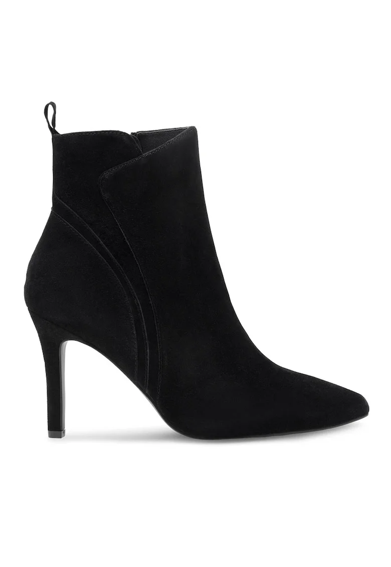 Botine dama  piele naturala, Negru